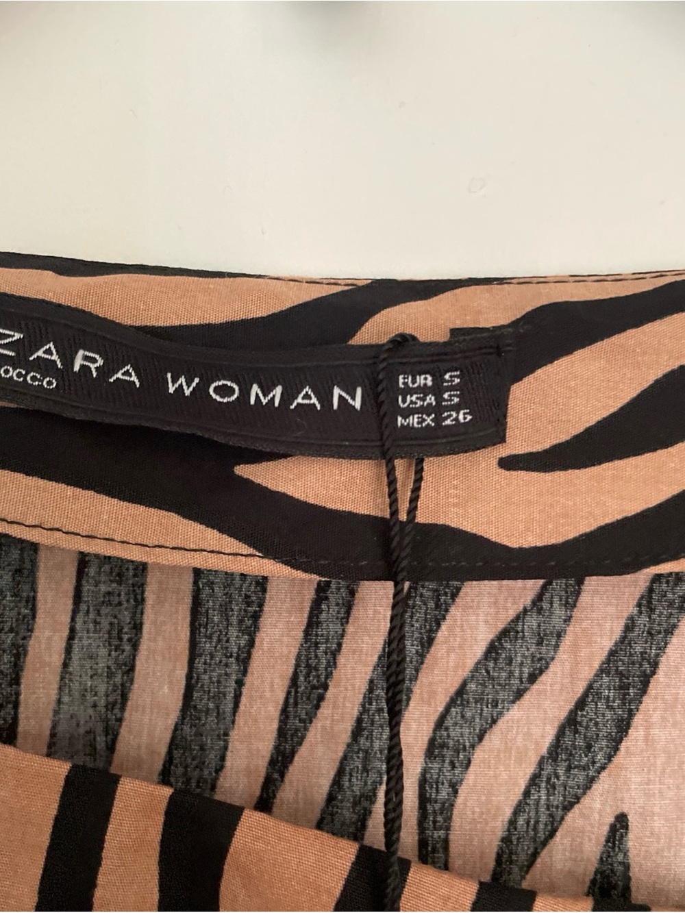 NWT ZARA Women's Leopard Print Short Sleeve Top Shirt Blouse S - Picture 3 of 9